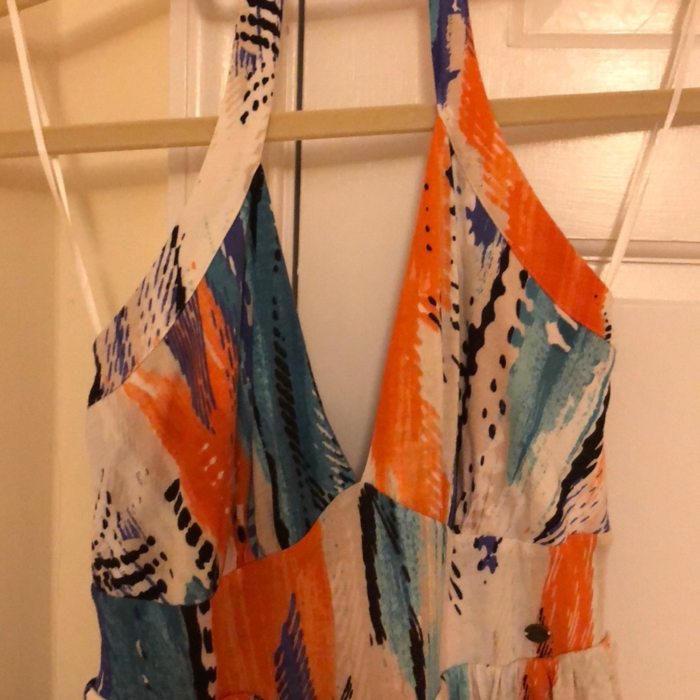 Multi Color Halter Sundress Guess - image 3